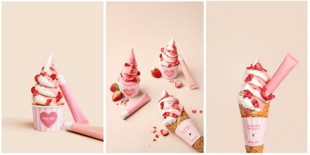 Pura Vida Miami and Summer Fridays Debut Limited-Edition Strawberry Soft Serve 